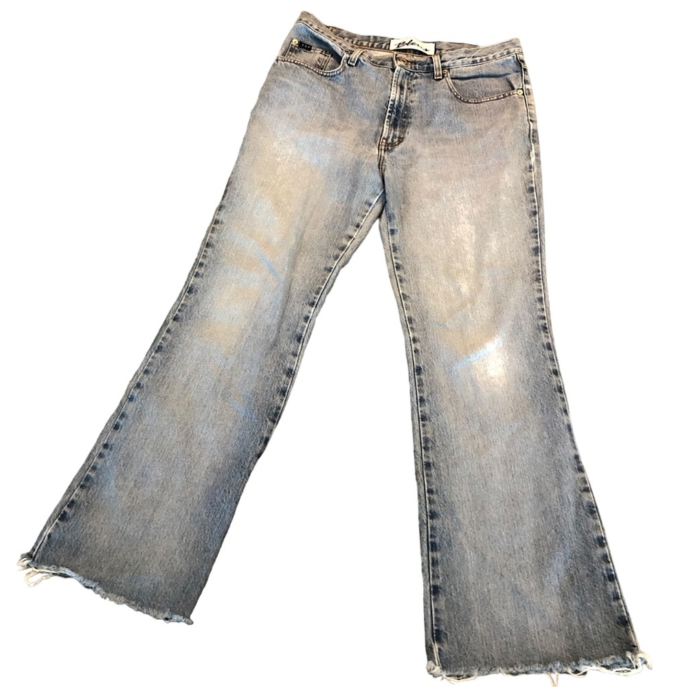 Express Blue Women’s 11/12 Cotton Light wash Light Distress worn look Denim Jean